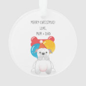 Bulldog Birthday Party Ornament (achterkant)