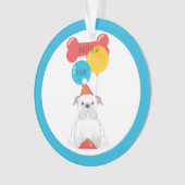 Bulldog Birthday Party Ornament (voorkant)