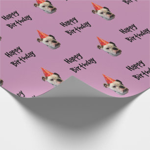 Bulldog Birthday Party Pet Cadeaupapier
