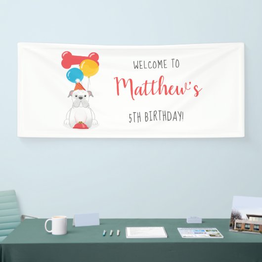 Bulldog Birthday Party Spandoek (Beurs)