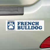 Bulldog Blue Bumpersticker (Op auto)