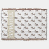 Bulldog (Blue Grey Silver Chocolate Lila) Deken (Voorkant)