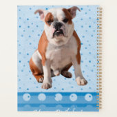 Bulldog Blue Stippen Happy Birthday Planner (Achterkant)