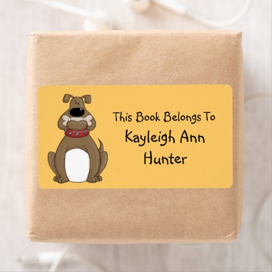 Bulldog Bookplate Label (Insitu)