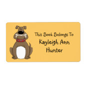 Bulldog Bookplate Label (Voorkant)
