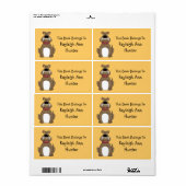 Bulldog Bookplate Label (Full Sheet)