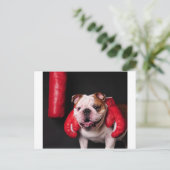 Bulldog Boxer Briefkaart (Staand voorkant)