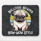 Bulldog Brains Mousepad Muismat (Voorkant)