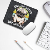 Bulldog Brains Mousepad Muismat