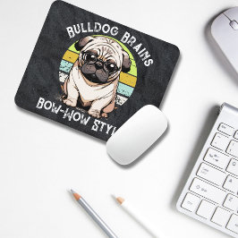 Bulldog Brains Mousepad Muismat