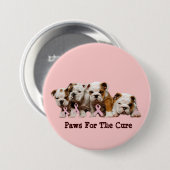 Bulldog Breast Cancer Button (Voorkant /achterkant)