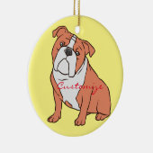 Bulldog Breed Thunder_Cove Keramisch Ornament (Rechts)