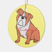 Bulldog Breed Thunder_Cove Keramisch Ornament (Links)