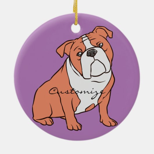 Bulldog Breed Thunder_Cove Keramisch Ornament (Achterkant)