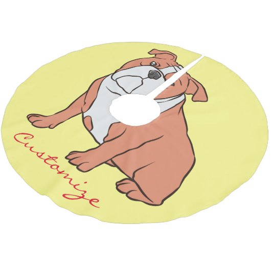 Bulldog Breed Thunder_Cove Kerstboom Rok (Gekanteld)