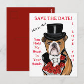 Bulldog Briefkaart (Voorkant / Achterkant)