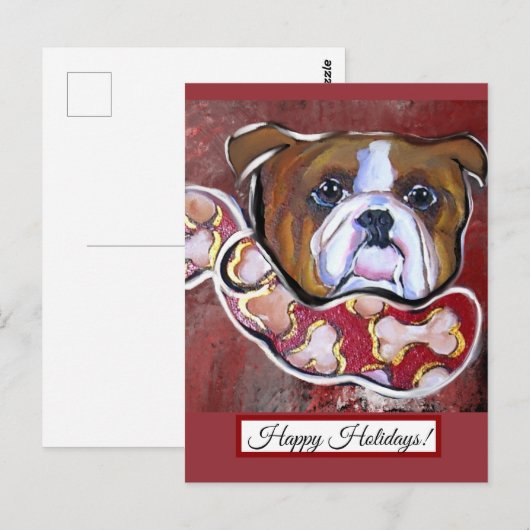 Bulldog Briefkaart (Voorkant / Achterkant)