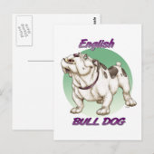 bulldog briefkaart (Voorkant / Achterkant)