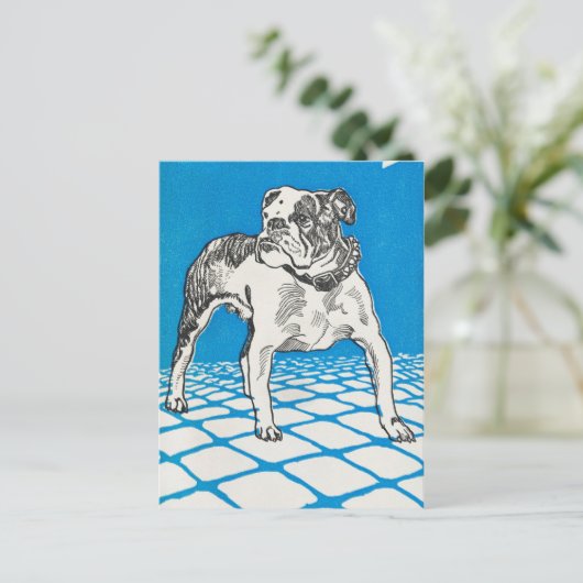  Bulldog Briefkaart (Staand voorkant)