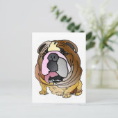 Bulldog Briefkaart (Staand voorkant)
