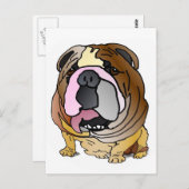 Bulldog Briefkaart (Voorkant / Achterkant)