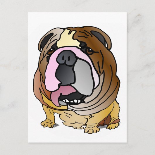 Bulldog Briefkaart (Voorkant)