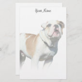 Bulldog briefpapier (Voorkant / Achterkant)