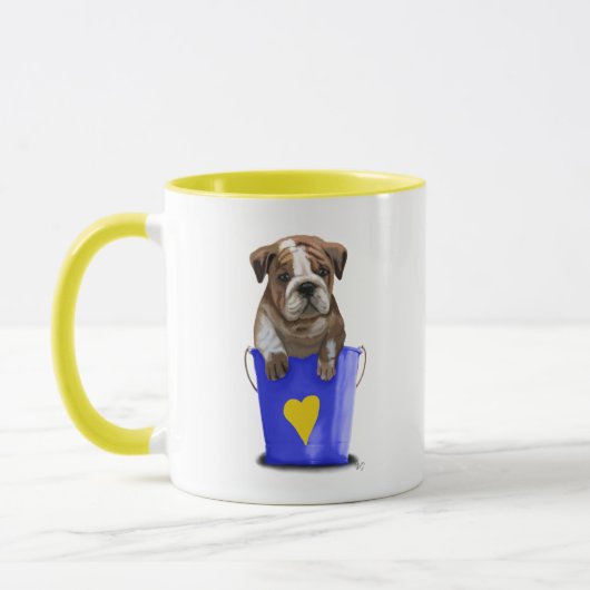 Bulldog Bucket of Love Blue Mok (Links)