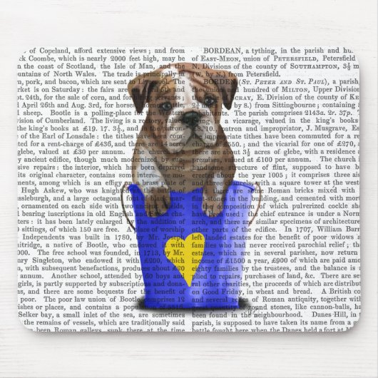 Bulldog Bucket of Love Blue Muismat (Voorkant)
