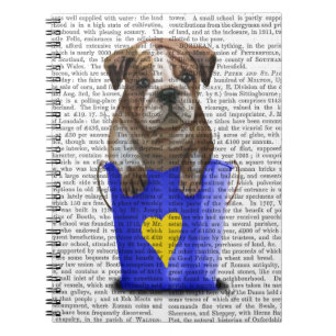 Bulldog Bucket of Love Blue Notitieboek