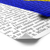 Bulldog Bucket of Love Blue Poster (Hoek)