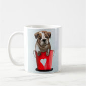 Bulldog Bucket of Love Red 2 Koffiemok (Links)