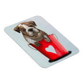 Bulldog Bucket of Love Red 2 Magneet (Rechterzijde)