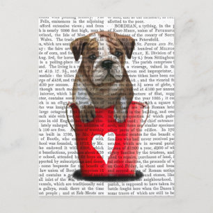 Bulldog Bucket of Love Red Briefkaart