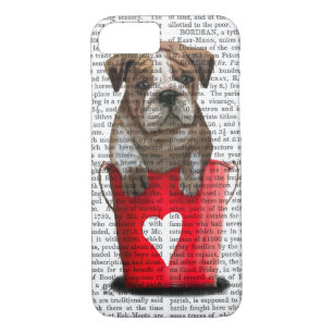 Bulldog Bucket of Love Red iPhone 8/7 Hoesje