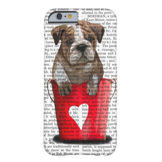 Bulldog Bucket of Love Red Case-Mate iPhone Case (Achterkant)