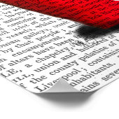 Bulldog Bucket of Love Red Poster (Hoek)