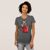 Bulldog Bucket of Love Red T-shirt (Voorkant volledig)