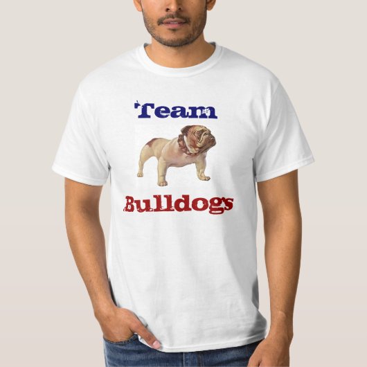 BULLDOG, bulledogs, t-shirt-shirten van sportmasco T-shirt (Voorkant)