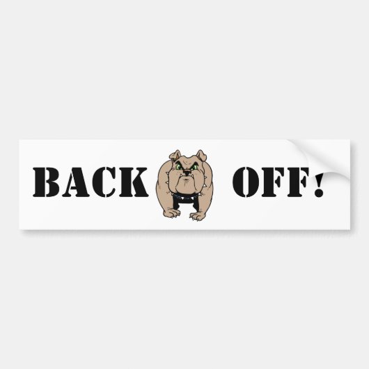 Bulldog Bumpersticker (Voorkant)