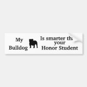 Bulldog Bumpersticker (Voorkant)