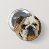 Bulldog Button (Voorkant /achterkant)
