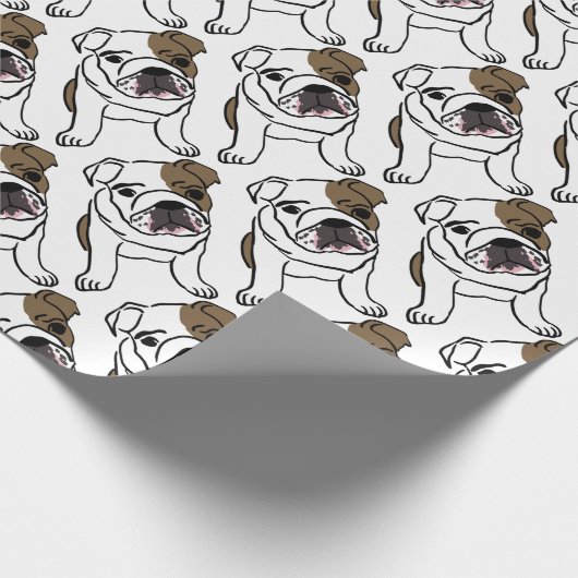 Bulldog Cadeaupapier (Hoek)
