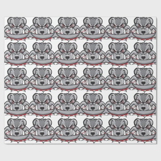 bulldog cadeaupapier (Vlak)