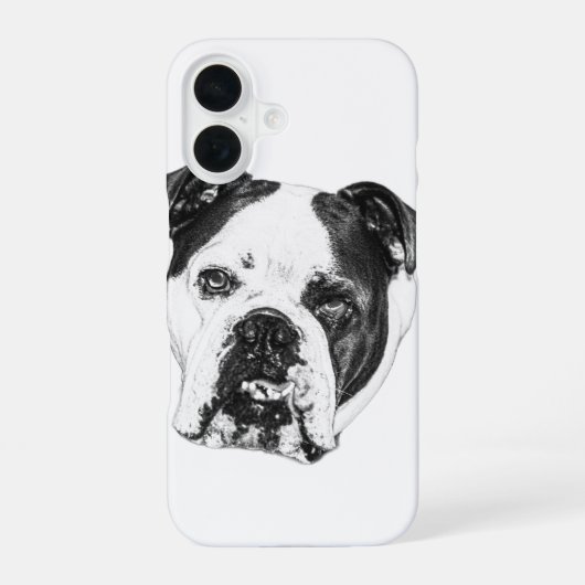 Bulldog Café-Table Hoesje iPhone 16 Hoesje (Achterkant)