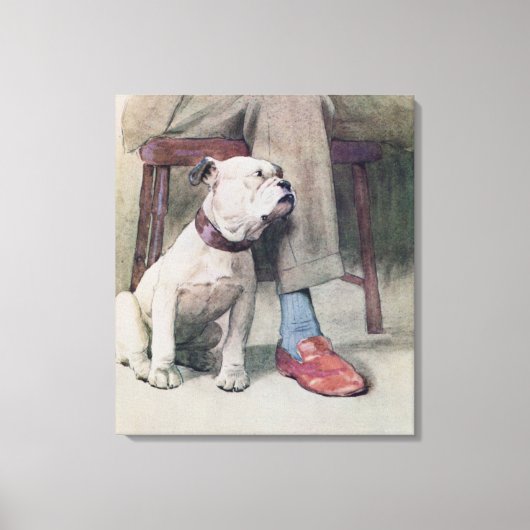 Bulldog Canvas Afdruk (Voorkant)