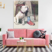 Bulldog Canvas Afdruk (Insitu (Woonkamer))