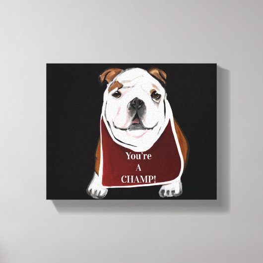 BULLDOG CANVAS AFDRUK (Voorkant)