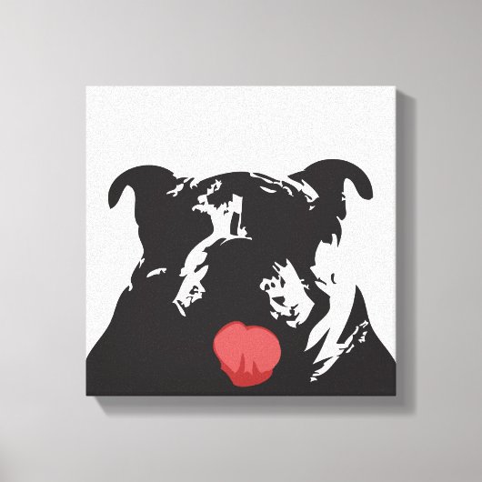 bulldog canvas afdruk (Voorkant)