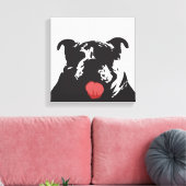 bulldog canvas afdruk (Insitu (Woonkamer))